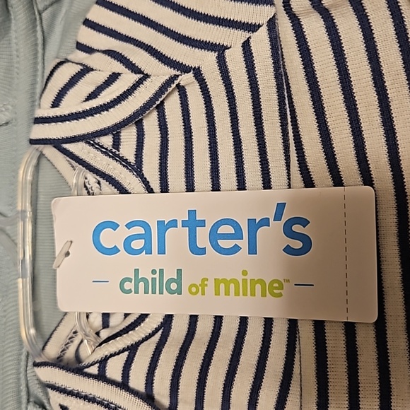 Carters 3 Piece NWT Whale Zip up Hoodie Jogger and Onesie - Picture 4 of 7